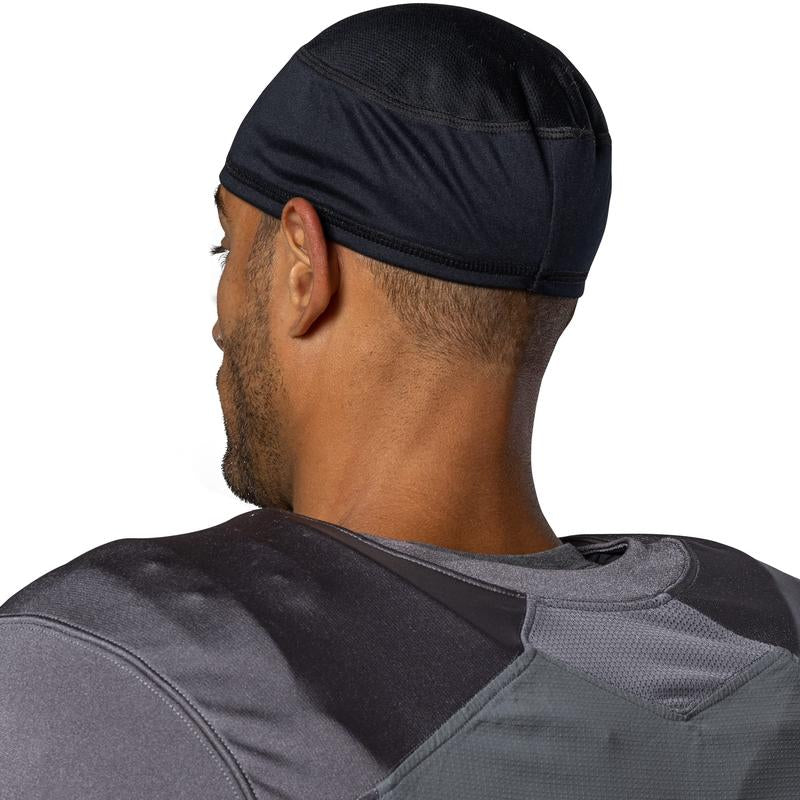 Unisex Skull and Wave Football Cap - Black, Breathable Stretch Fit Headwrap for Athletes and Sports, Perfect for Daily Streetwear & Waves