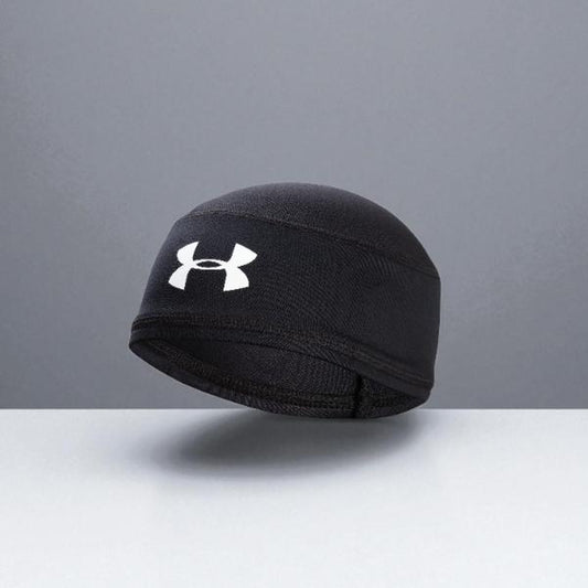 Unisex Skull and Wave Football Cap - Black, Breathable Stretch Fit Headwrap for Athletes and Sports, Perfect for Daily Streetwear & Waves